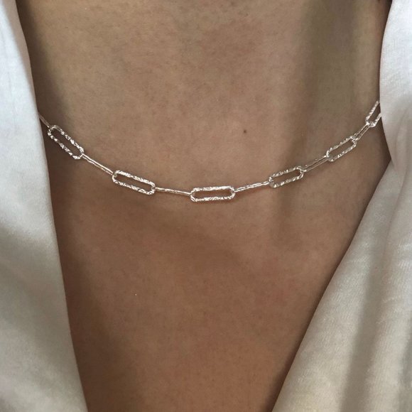 Jewelry - #NEW 925 Sterling Silver Shiny Link Chain Necklace